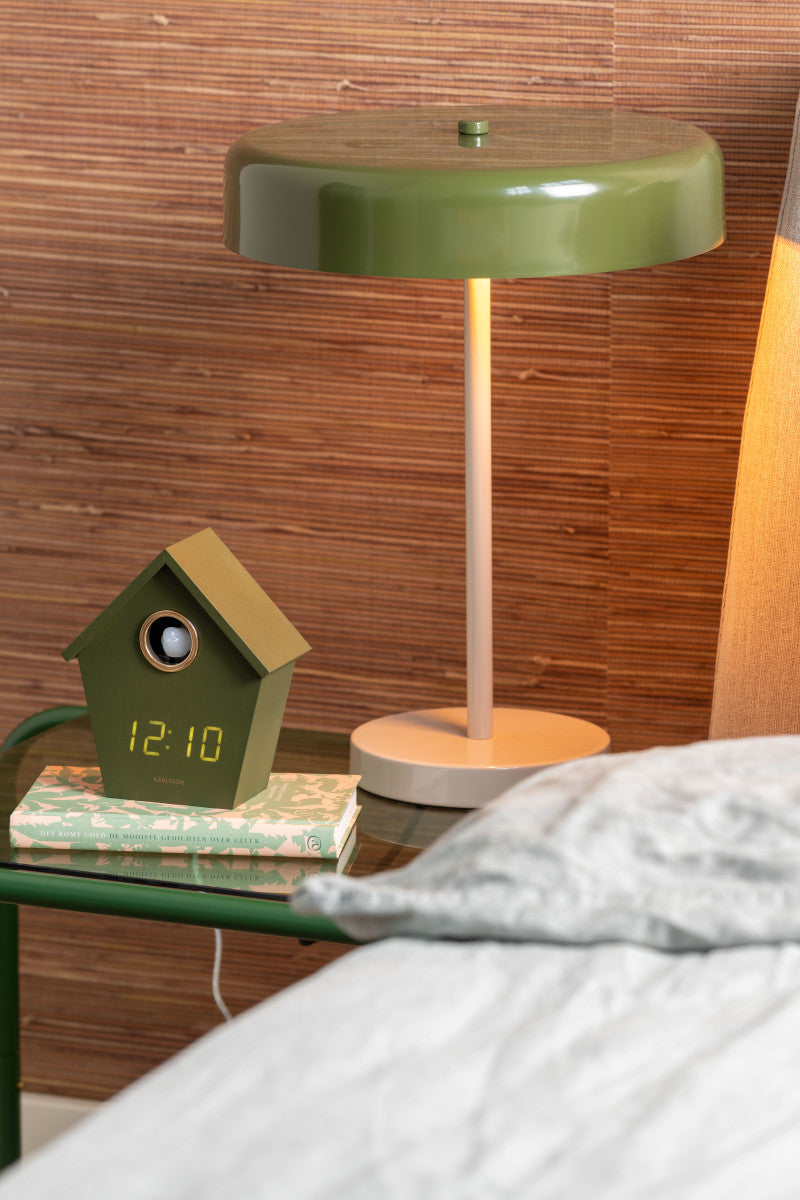 Riqueza Cuckoo LED Alarm Clock – Luxury Green