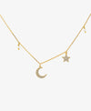 Golden Cosmo necklace by Hultquist Copenhagen