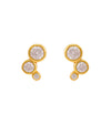 Magnolia crossaint earrings by Hultquist Copenhagen