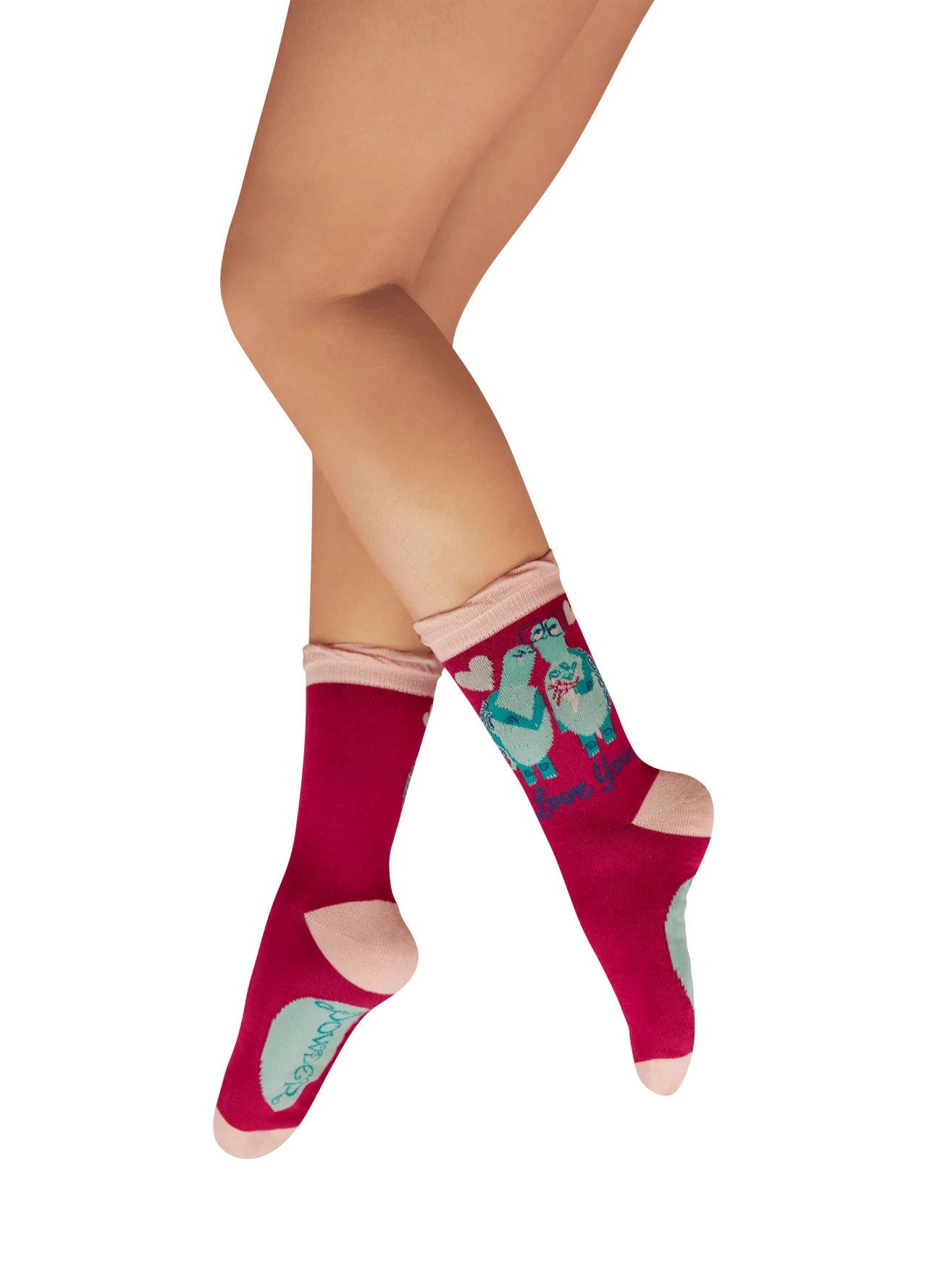 Love You Long Time Tortoises - Fuchsia