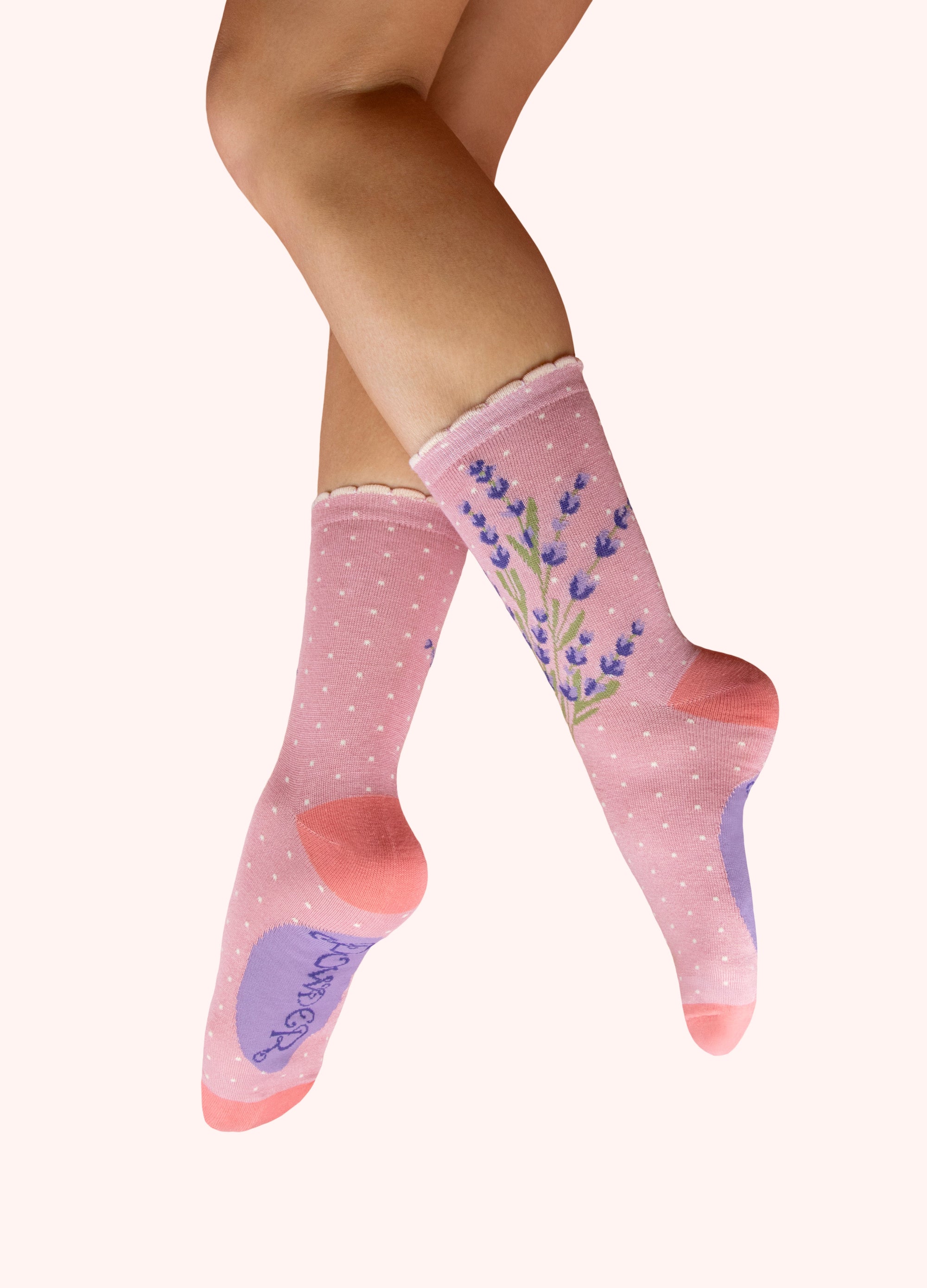 Ladies' Ankle Socks - Luscious Lavender in Pink