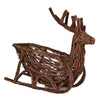 Natural Rattan Reindeer Sleigh