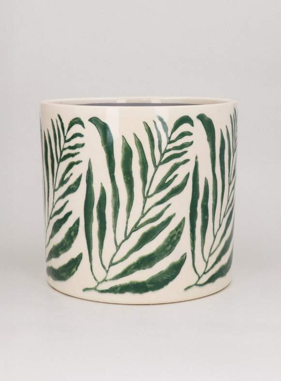 Pot Cover - Green Branch