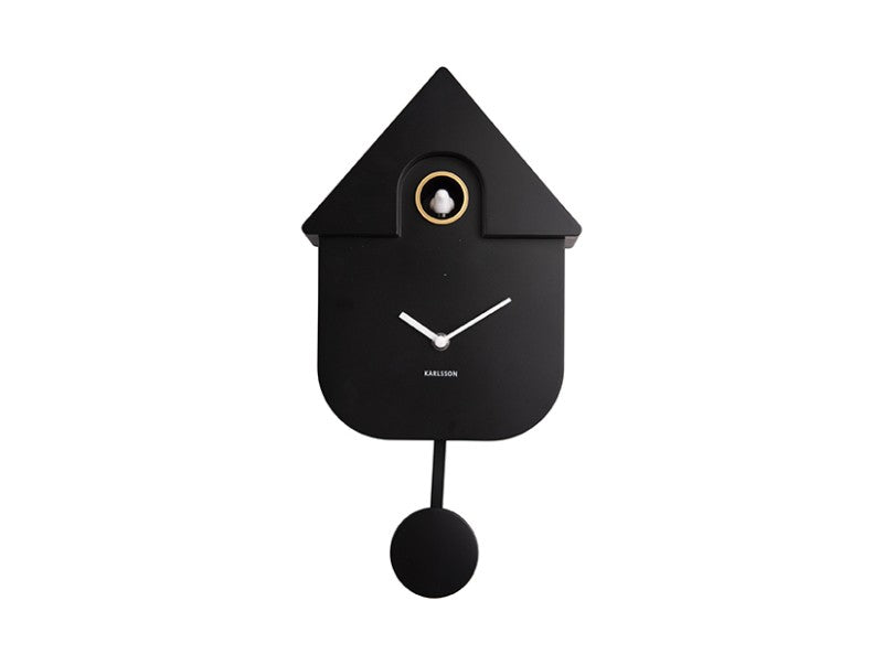 Modern Cuckoo Clock in Black