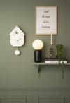 Modern Cuckoo Clock in White