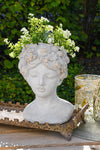 Flowerpot lady head with fruit