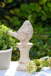 Bird on pedestal