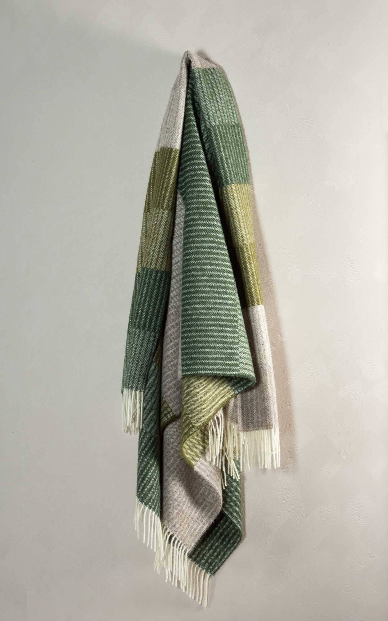 Wool Throw Blanket LINEA 4Leaf