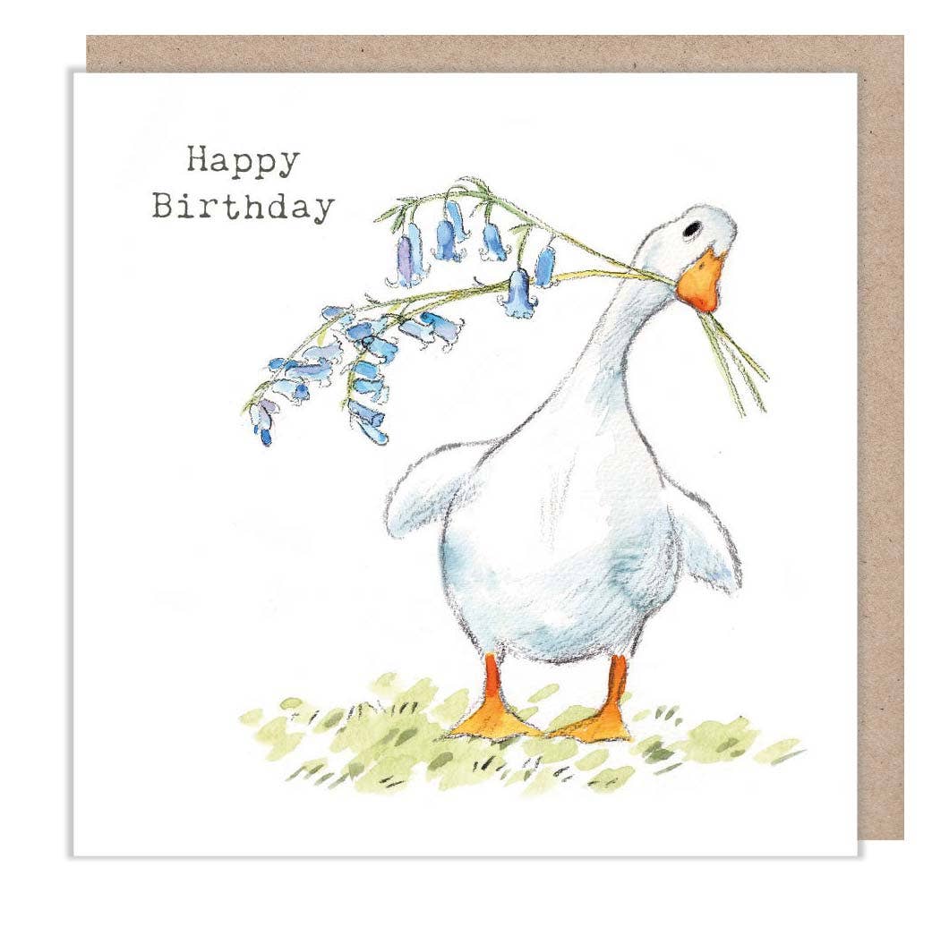 Birthday card - White Duck 'Down by the River' range - RIV01