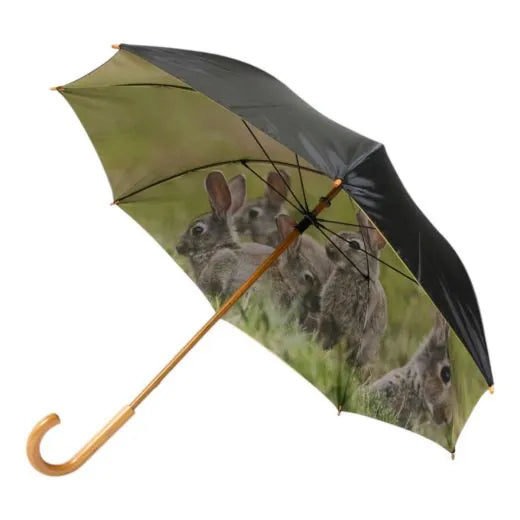 Umbrella Rabbits family inner print105cm