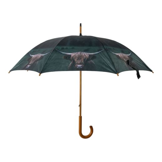 Umbrella Scottish highlander dark 105cm