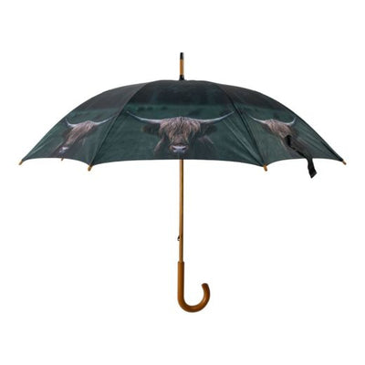 Umbrella Scottish highlander dark 105cm