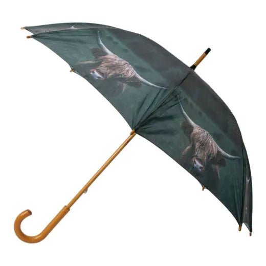 Umbrella Scottish highlander dark 105cm