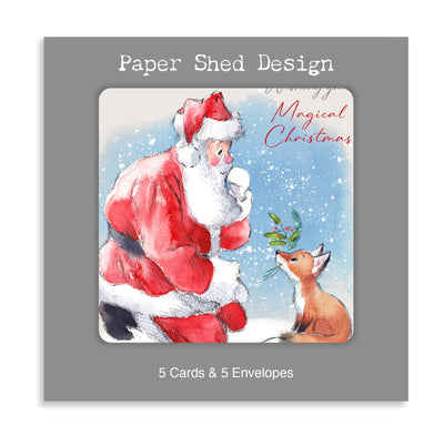 Christmas card packs - 5 cards with envelopes - XPACK012
