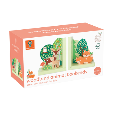 Woodland Wooden Bookends