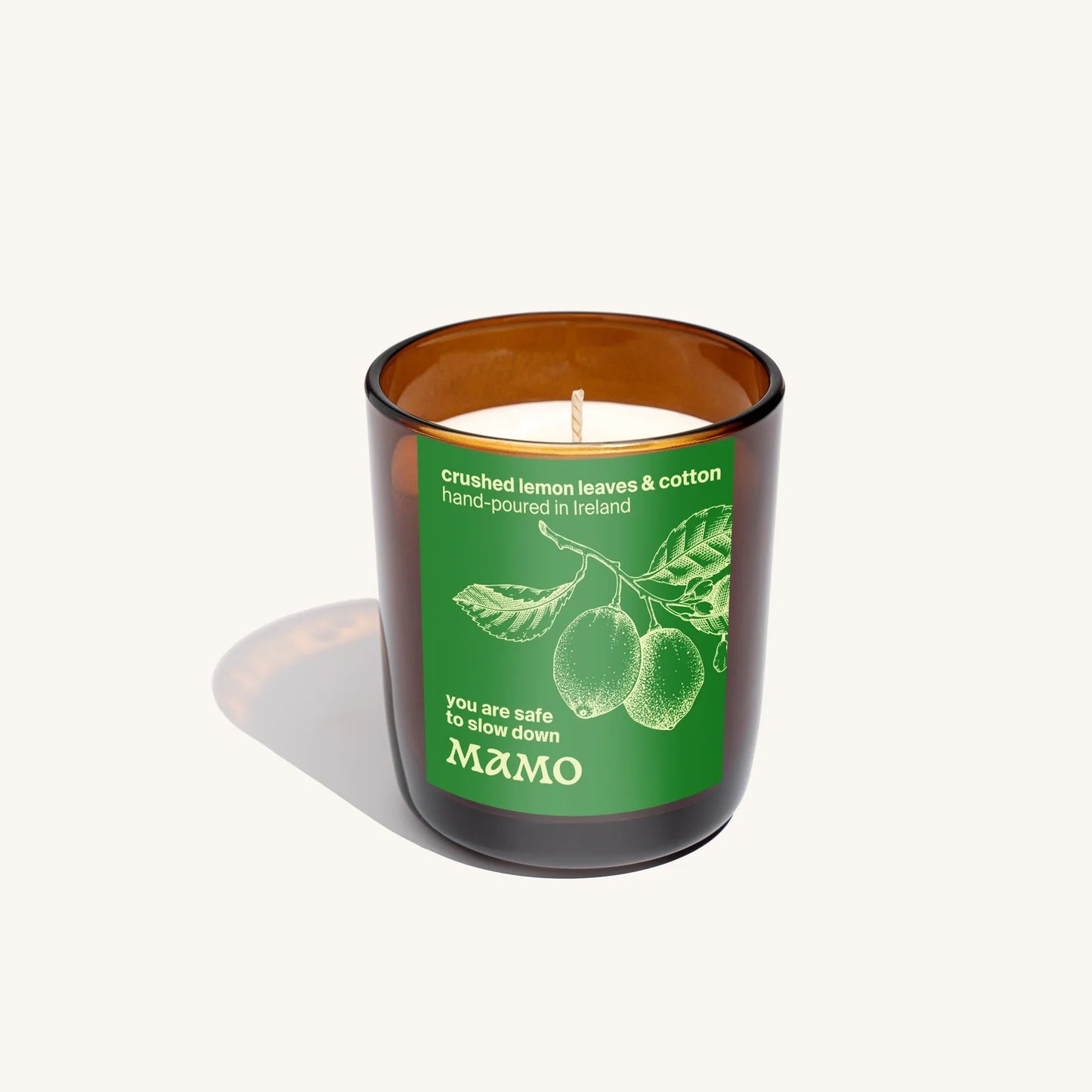 You Are Safe to Slow Down | Crushed Lemon Leaves & Cotton Soy Candle