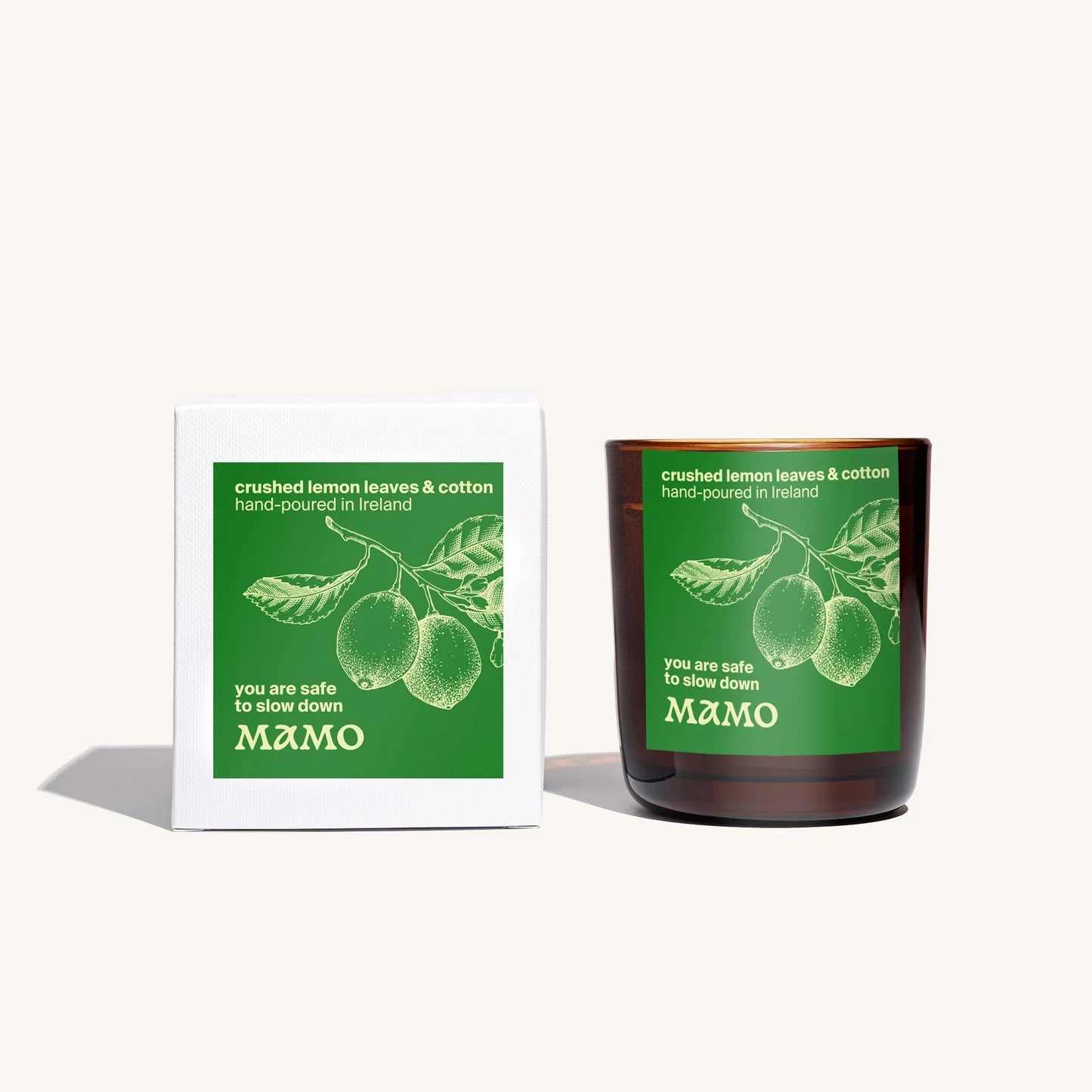 You Are Safe to Slow Down | Crushed Lemon Leaves & Cotton Soy Candle