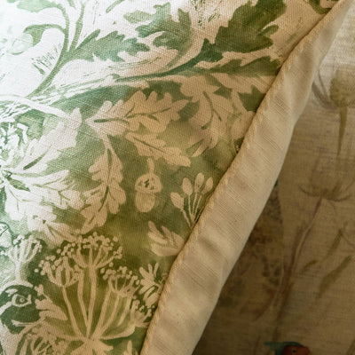 Rothesay Printed Piped Cushion Meadow: Meadow / Feather Filled / 43 x 43cm