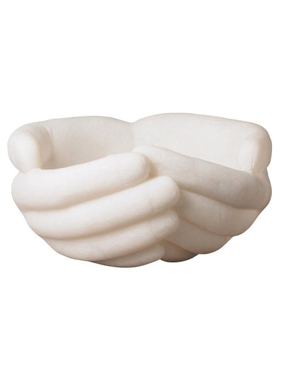 Cupped hands trinket tray