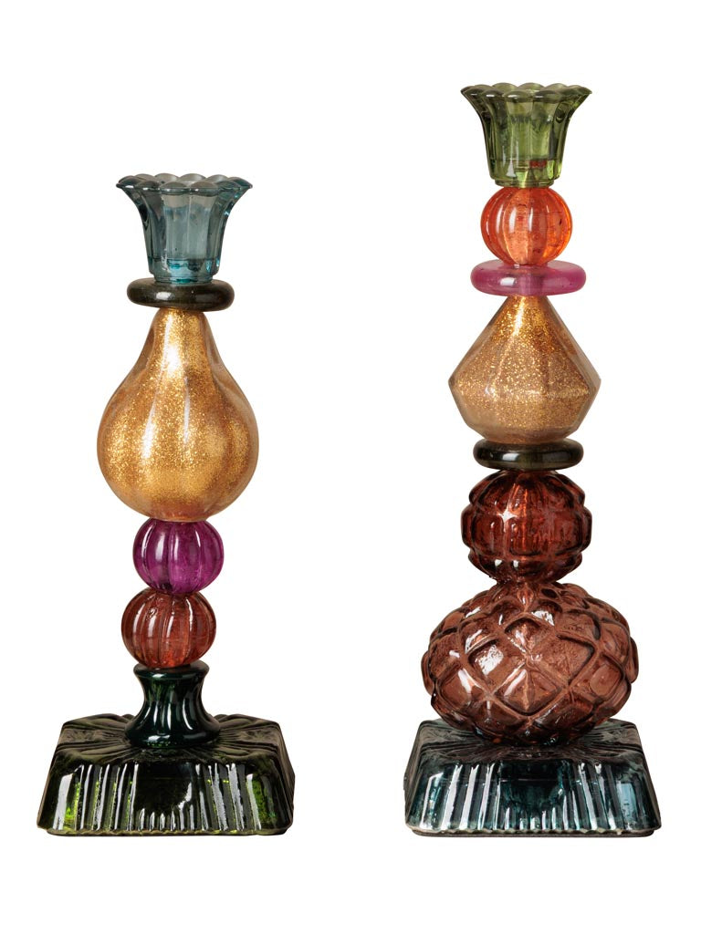 colored candlesticks Vitraelis S/2