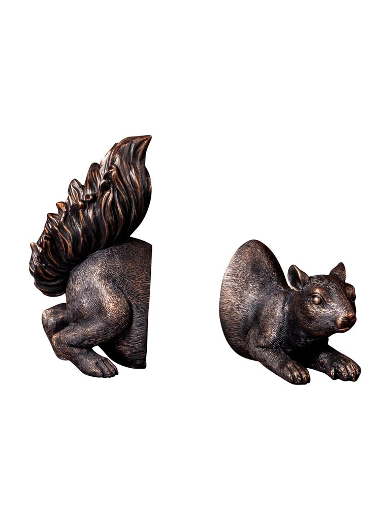 Squirrel on the lookout bookend