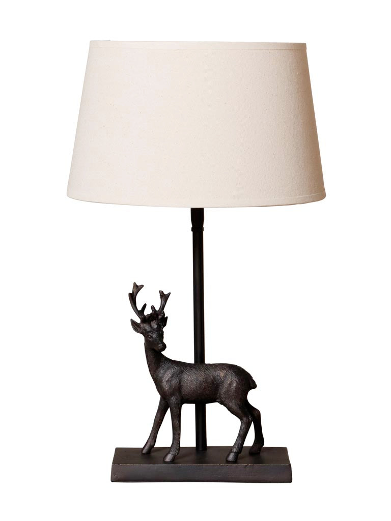 Table lamp bronze deer