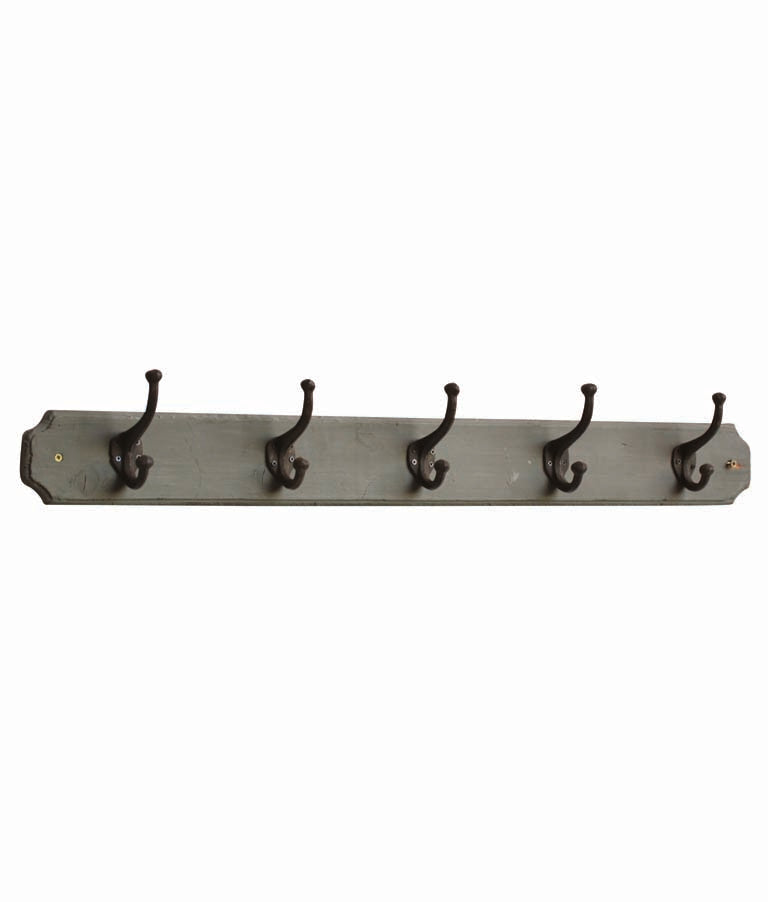 Coat rack 5 hooks 88cm