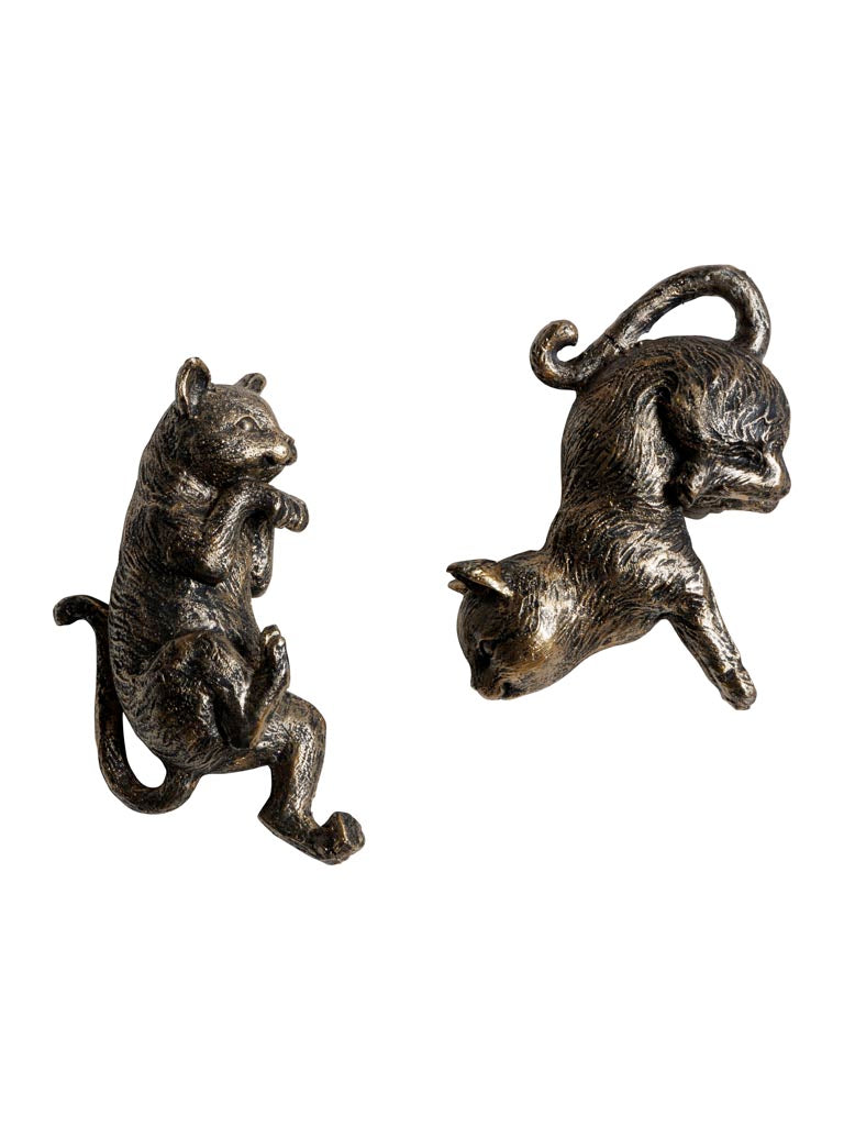 S/2 large hanging cat deco