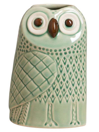 Bohemian owl vase