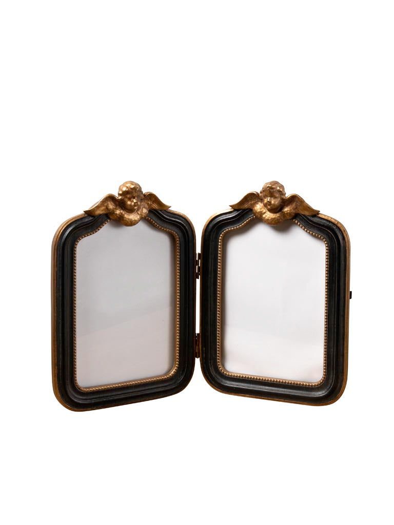 Double black and gold photo holder Classica (10x15)