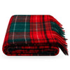 Wool Throw Blanket TARTAN NOEL - red, green