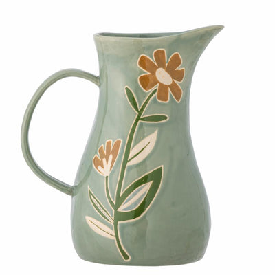 Tangier Jug, Green, Stoneware