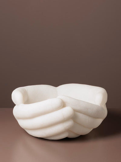 Cupped hands trinket tray