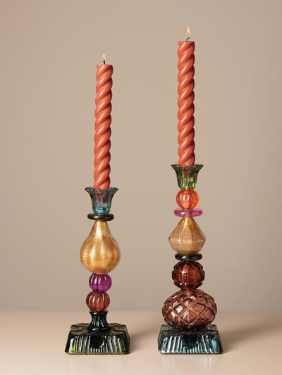 colored candlesticks Vitraelis S/2