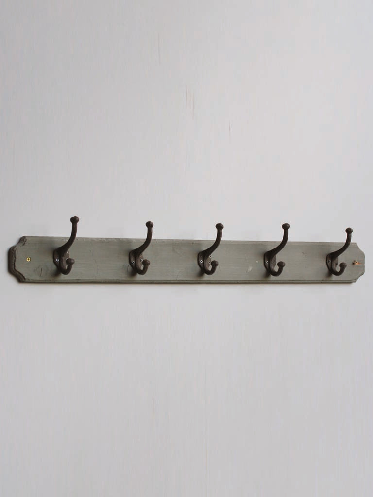 Coat rack 5 hooks 88cm