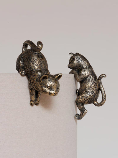 S/2 large hanging cat deco