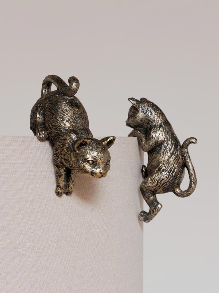 S/2 large hanging cat deco