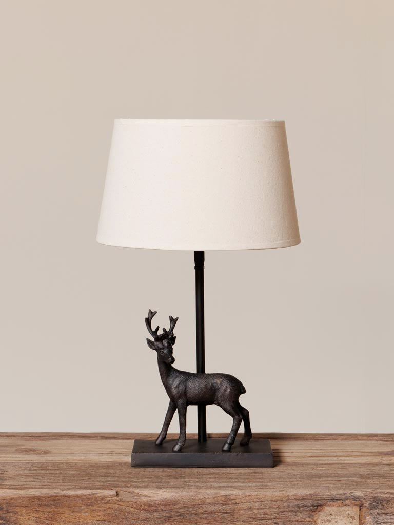 Table lamp bronze deer