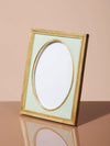 Mint green photo holder with gold edges (10x15)