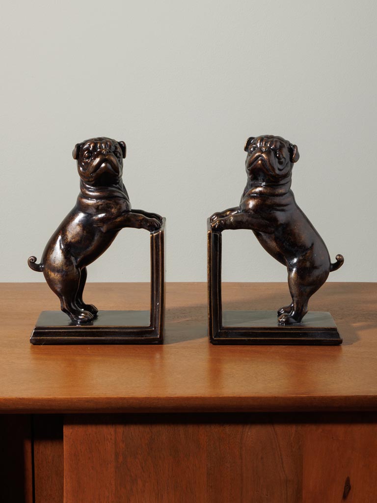 Standing dog bookends