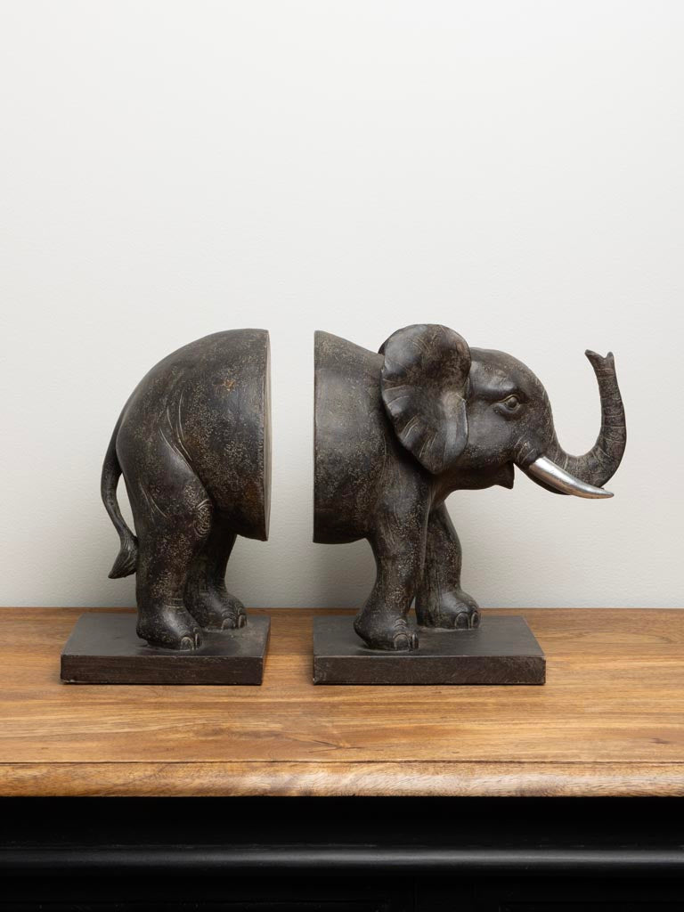 Bookends elephant