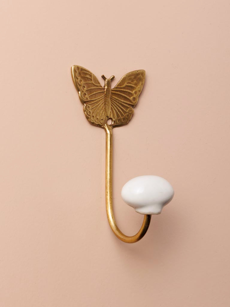 Golden metal butterfly hook