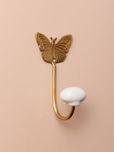 Golden metal butterfly hook
