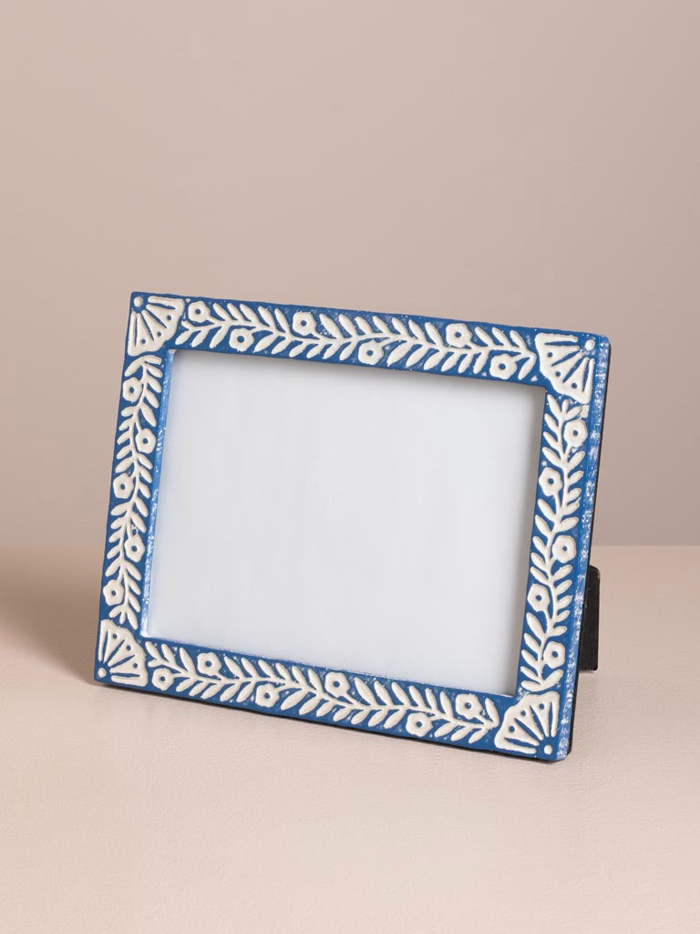 Photo frame blue Woven (13x18)