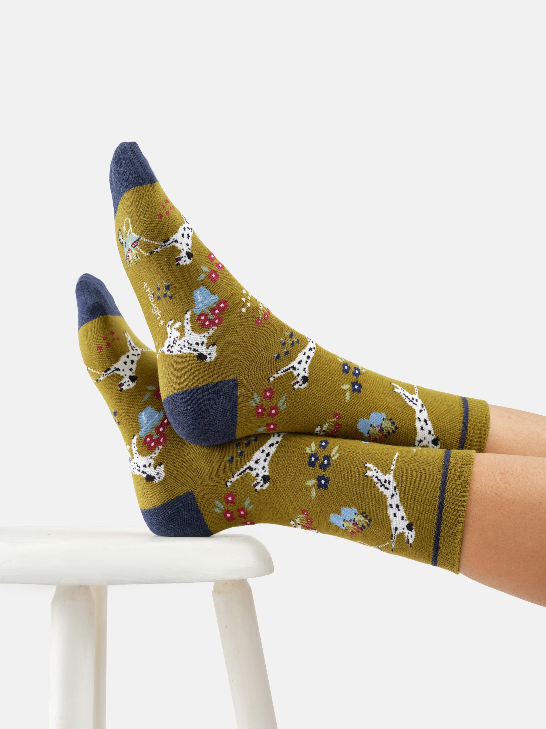 Womens Dog, Dig & Dash Organic Cotton Crew Socks