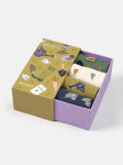 Womens Autumn Havest Organic Cotton Box of 4 Socks