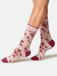 Womens Bloom Trio Organic Cotton Box of 3 Socks