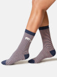 Womens Wild Winter Stripe Box of 3 Bamboo Socks
