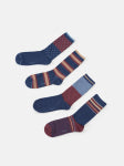 Mens Gentlemen's Classic Patterns Organic Cotton Box of 4 Socks