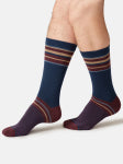 Mens Gentlemen's Classic Patterns Organic Cotton Box of 4 Socks